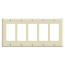 5-Gang Electrical Wall Plate, Decora (Ivory)