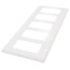 5-Gang Electrical Wall Plate, Decora (White)