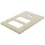 3-Gang Electrical Wall Plate, Combo, 2 Decora & 1 Toggle (Ivory)