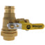1-1/4" Pro-Pal Press Union Full Port Ball Valve w/ Hi-Flow Hose Drain & Reversible Handle (Lead Free)
