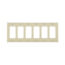 6-Gang Electrical Wall Plate, Decora (Light Almond)