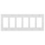 6-Gang Electrical Wall Plate, Decora (White)