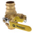1-1/2" Pro-Pal Press Union Full Port Ball Valve w/ Hi-Flow Hose Drain & Reversible Handle (Lead Free)