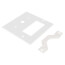 2-Gang Electrical Wall Plate Combo, 1 Decora & 1 Telephone/Cable (White)