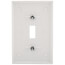 1-Gang Wall Plate, Midway Size, Thermoset Plastic, Toggle Switch (White)