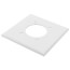 2-Gang 2.15" Dia. Device Receptacle Wall Plate, Flush Mount (White)