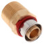 Bronze 5/8" PEX Press x 3/4" M NPT Adapter w/ Attached Sleeve