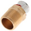 Bronze 5/8" PEX Press x 3/4" M NPT Adapter w/ Attached Sleeve