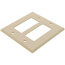2-Gang Decora Midway Size Electrical Wall Plate (Ivory)