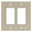 2-Gang Decora Midway Size Electrical Wall Plate (Ivory)