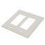 2-Gang Decora Midway Size Electrical Wall Plate (Light Almond)