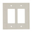 2-Gang Decora Midway Size Electrical Wall Plate (Light Almond)
