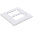 2-Gang Decora Midway Size Electrical Wall Plate (White)
