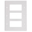 3-Gang Decora Midway Size Electrical Wall Plate (White)