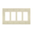 4-Gang Decora Midway Size Electrical Wall Plate (Light Almond)
