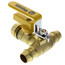 1/2" Press Full Port Ball Valve w/ Drain & Reversible Handle
