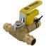 1/2" Press Full Port Ball Valve w/ Drain & Reversible Handle (Lead Free)