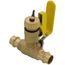 1/2" Press Full Port Ball Valve w/ Drain & Reversible Handle (Lead Free)
