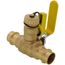 3/4" Press Full Port Ball Valve w/ Drain & Reversible Handle