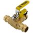 3/4" Press Full Port Ball Valve w/ Drain & Reversible Handle (Lead Free)