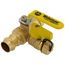 3/4" Press Full Port Ball Valve w/ Drain & Reversible Handle (Lead Free)