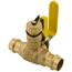 3/4" Press Full Port Ball Valve w/ Drain & Reversible Handle (Lead Free)