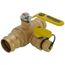 1-1/4" Press Full Port Ball Valve w/ Drain & Reversible Handle
