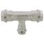 3/4" x 3/4" x 1/2" ProPress 316 Stainless Steel Tee