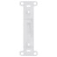 Blank Toggle Wall Plate Adapter (White)