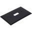 1-Gang Electrical Wall Plate, Nylon, Toggle Switch (Black)
