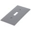 1-Gang Electrical Wall Plate, Nylon, Toggle Switch (Grey)