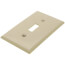 1-Gang Electrical Wall Plate, Nylon, Toggle Switch (Ivory)