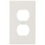 1-Gang Electrical Wall Plate, Nylon, Duplex (Light Almond)