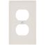 1-Gang Electrical Wall Plate, Nylon, Duplex (Light Almond)