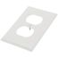 1-Gang Electrical Wall Plate, Nylon, Duplex (Light Almond)