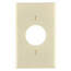 1-Gang Electrical Wall Plate, Nylon, 1.406" Hole Single Receptacle (Light Almond)