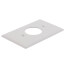 1-Gang Wallplate, 1.406" Hole Single Receptacle, Nylon (White)