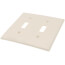 2-Gang Electrical Wall Plate, Toggle Switch (Light Almond)
