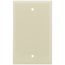 1-Gang No Device Blank Wallplate, Box Mount (Ivory)