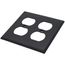 2-Gang Electrical Wall Plate, Nylon, Duplex (Ebony)
