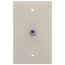 Standard Video Wall Jack w/ One F-Connector (Light Almond)