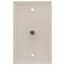 Standard Video Wall Jack w/ One F-Connector (Light Almond)