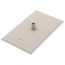 Standard Video Wall Jack w/ One F-Connector (Light Almond)