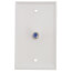 Video Wall Jack w/ F-Connector - White