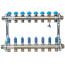 D3803008SS, 8 Loop, 1" Stainless Steel Hi Flow Radiant Heat Manifold