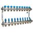D3803010SS, 10 Loop, 1" Stainless Steel Hi Flow Radiant Heat Manifold