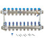 D3807610SS, 10 Loop, 1-1/2" Stainless Steel Hi Flow Radiant Heat Manifold