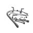 Easyinstall Pre-rinse, 8" Wall Mount Base, Ceramas, 14" Adf Nozzle, B-0107-j-swv, Qd, Tee, B-0133-14CRQJST