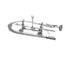 Pre-rinse, Easyinstall, 8" Wall Mount Faucet, Spring Action, Ceramas, B-0107, Wall Bracket, B-0133-CR-B
