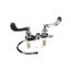 Medical Faucet, 4" Centerset, Swivel/rigid Gooseneck, 2.2 Gpm Laminar Outlet, 4" Handles, B-0892-122X-LAM